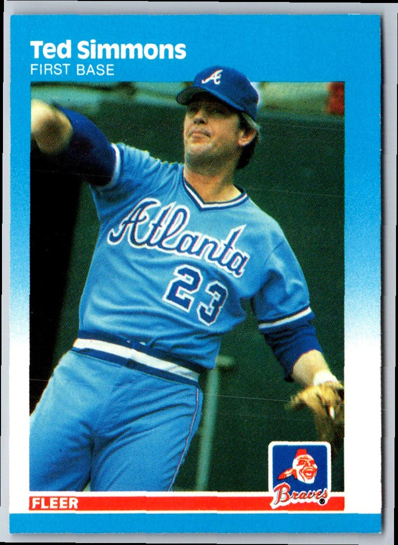 1987 Fleer Ted Simmons