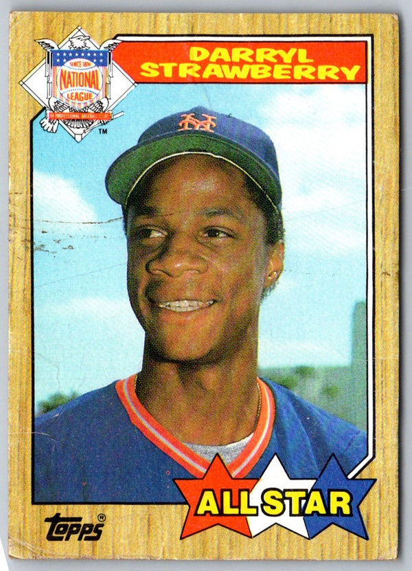 1987 Topps Darryl Strawberry #601