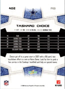 2008 Score Super Bowl XLIII Tashard Choice
