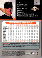 2001 Stadium Club J.T. Snow #82