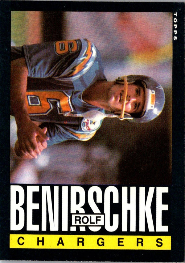 1985 Topps Rolf Benirschke #368