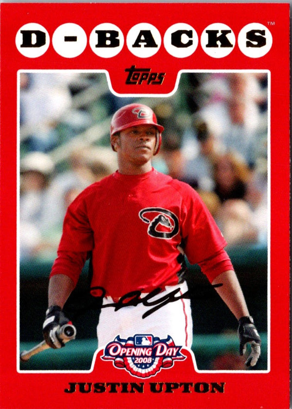 2008 Topps Opening Day Justin Upton #58