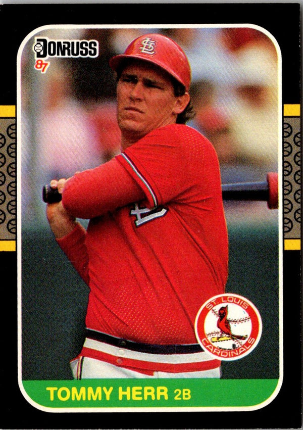 1987 Leaf Tommy Herr #121