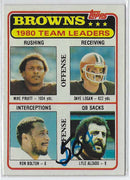 1981 Topps Mike Pruitt/Dave Logan/Ron Bolton/Lyle Alzado