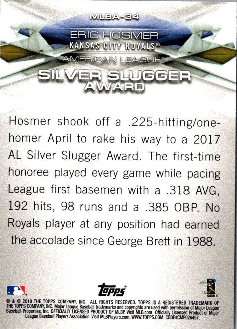2018 Topps MLB Awards Eric Hosmer