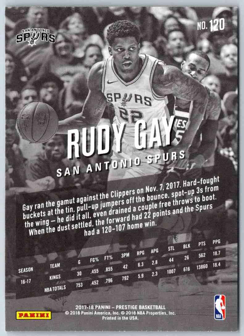 2017 Prestige Rudy Gay