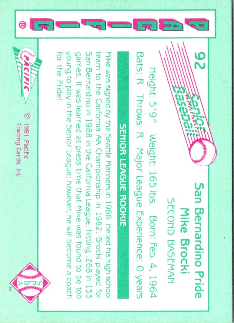 1991 Pacific Senior League Mike Brocki