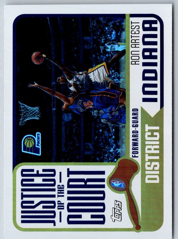 2003 Topps Justice of the Court Ron Artest #JC-19