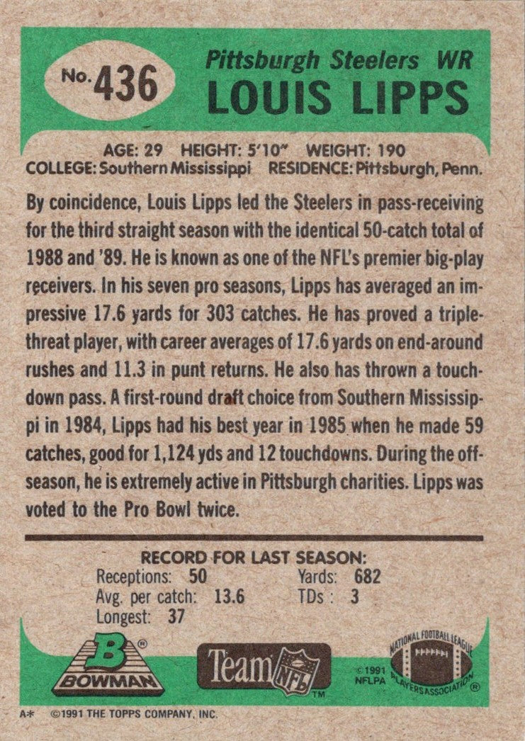 1991 Bowman Louis Lipps