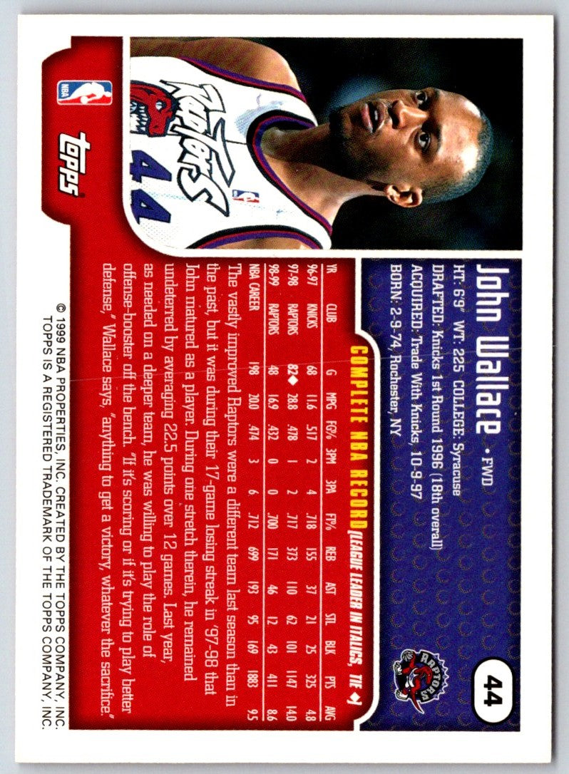 1999 Topps John Wallace