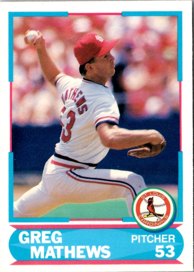 1988 Score Young Superstars II Greg Mathews