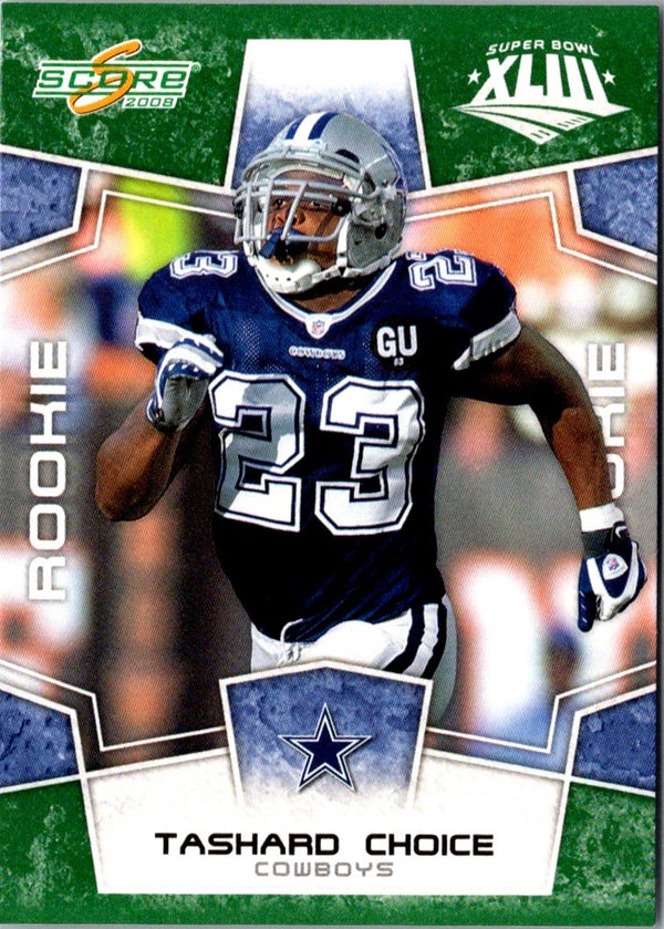 2008 Score Super Bowl XLIII Tashard Choice #402