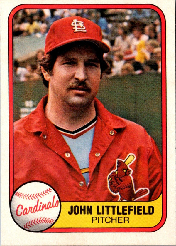 1981 Fleer John Littlefield #535 Rookie