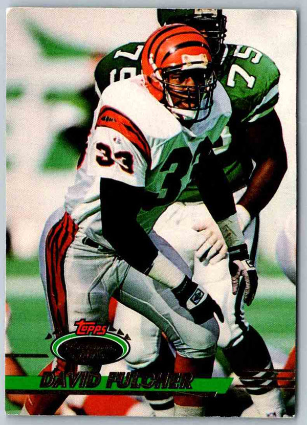 1991 Topps Stadium Club Football David Fulcher #219