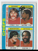 1978 Topps Ed Podolak/Walter White/Gary Barbaro/Wilbur Young