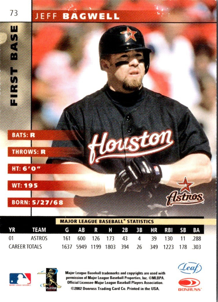 2002 Leaf Jeff Bagwell