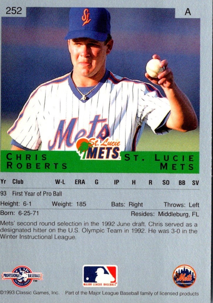 1993 Classic Best Chris Roberts