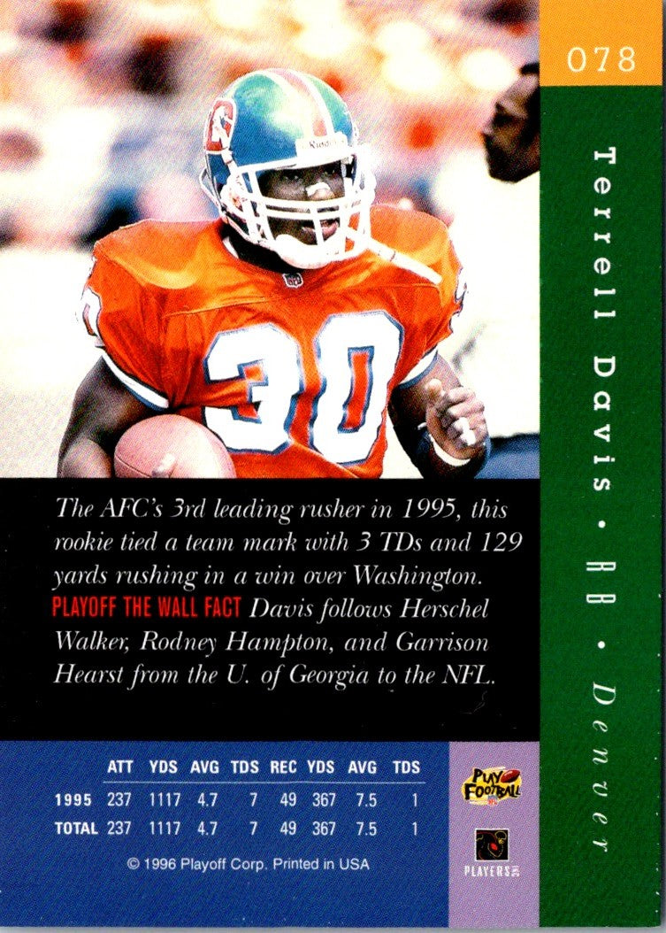 1996 Playoff Absolute Terrell Davis