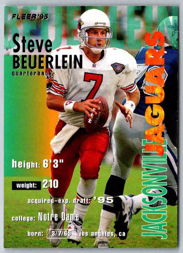 1995 Fleer Steve Beuerlein #168
