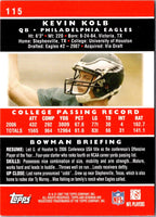2007 Bowman Kevin Kolb #115