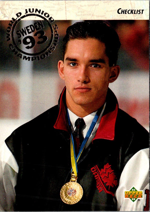 1993 Upper Deck World Junior Championships Checklist #250