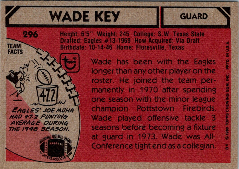 1980 Topps Wade Key