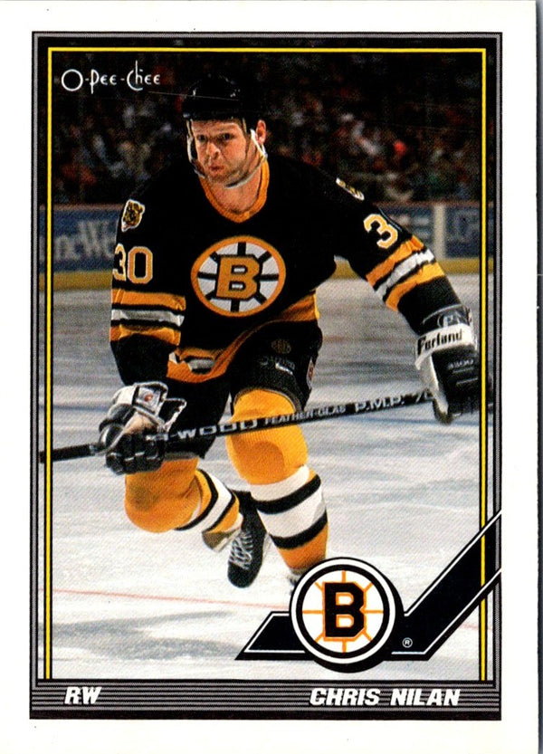 1991 O-Pee-Chee Chris Nilan #311