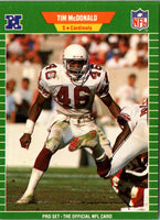 1989 Pro Set Tim McDonald #329 Rookie