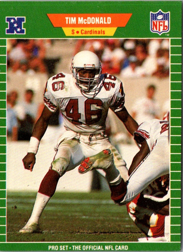 1989 Pro Set Tim McDonald #329 Rookie