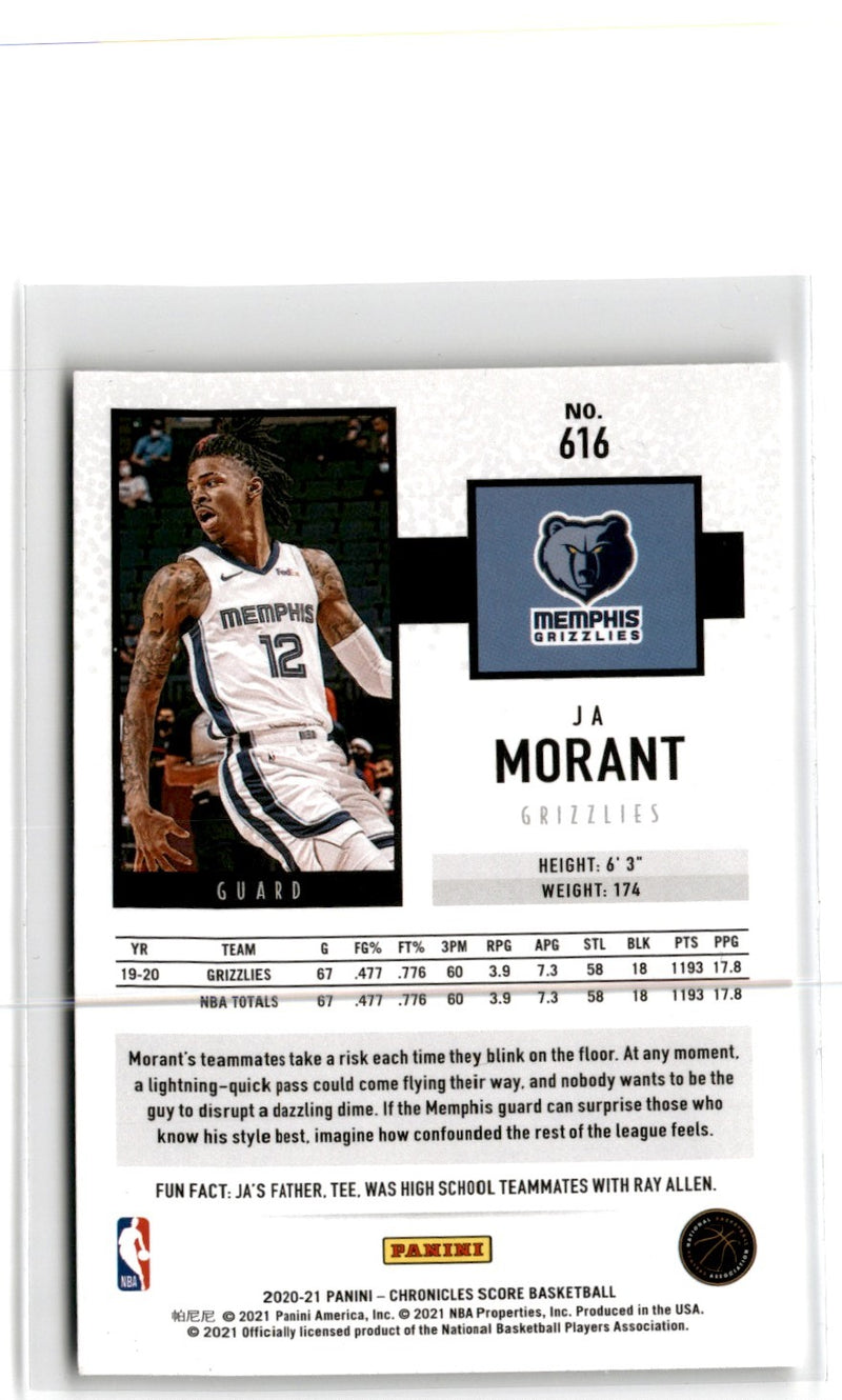 2020 Panini Chronicles Ja Morant