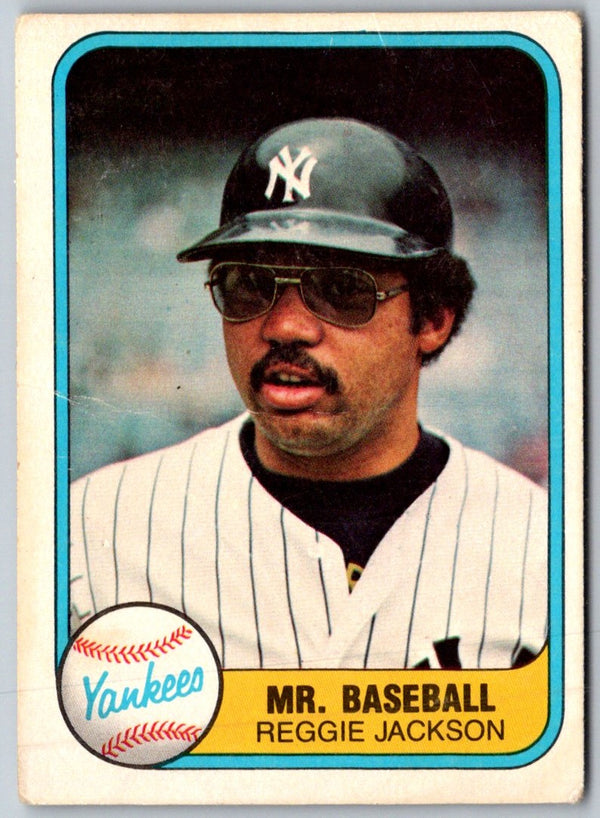 1981 Fleer Reggie Jackson #650