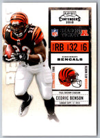 2010 Panini Threads Triple Threat Carson Palmer/Chad Ochocinco/Cedric Benson #10