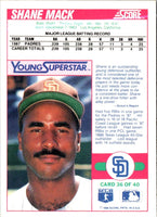 1988 Score Young Superstars II Shane Mack #36