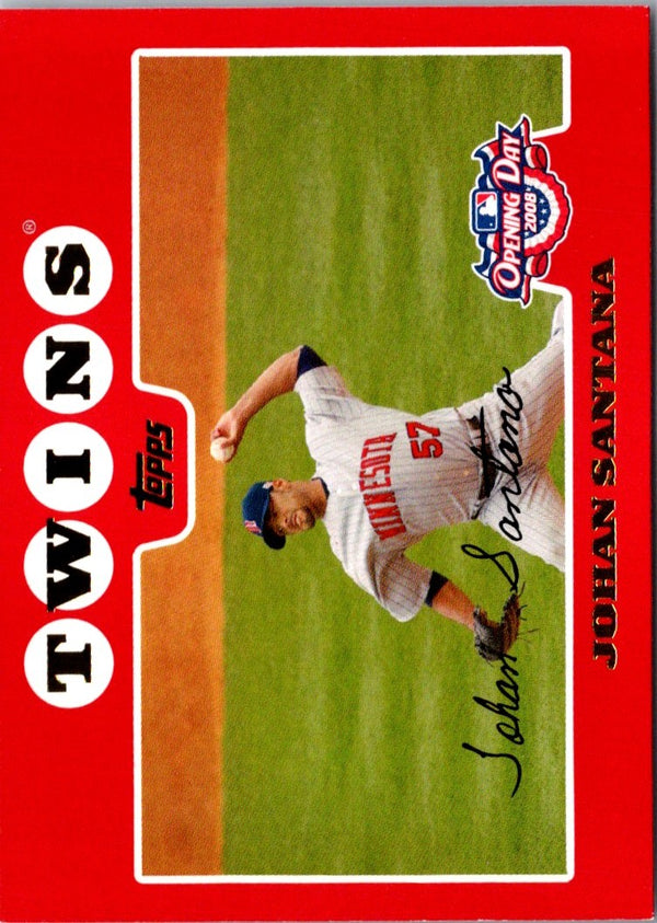 2008 Topps Opening Day Johan Santana #52