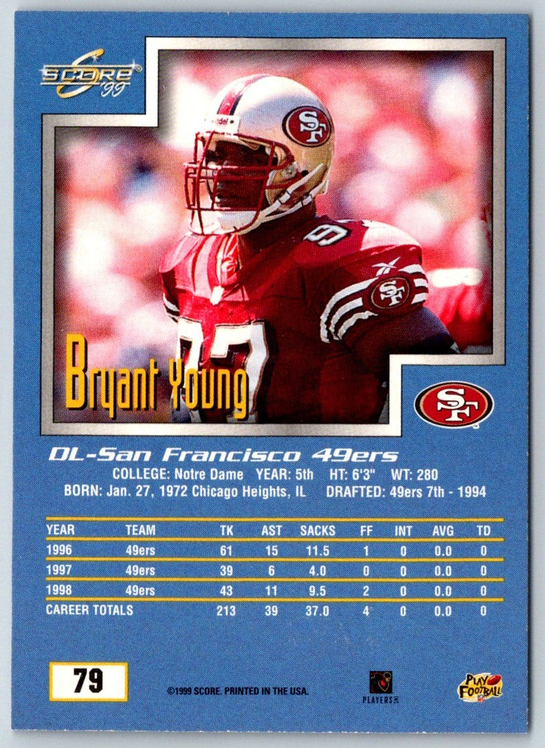 1999 Score Bryant Young