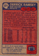 1985 Topps Derrick Ramsey