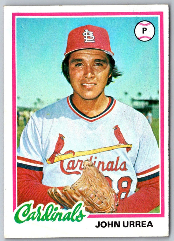 1978 Topps John Urrea #587 Rookie