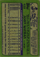 1982 Topps John Wathan