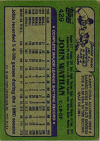 1982 Topps John Wathan #429