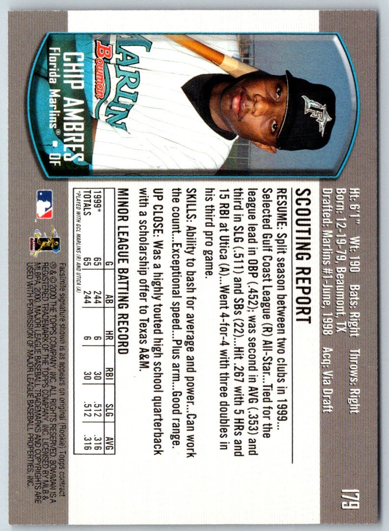 2000 Bowman Chip Ambres