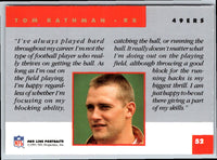 1991 Pro Line Portraits Tom Rathman #52
