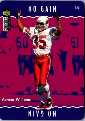 1996 Collector's Choice Update You Make The Play Aeneas Williams #Y36