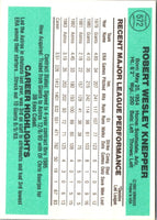 1984 Donruss Bob Knepper #572