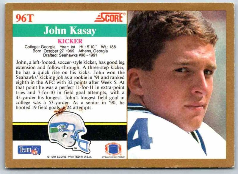 1991 Score John Kasay