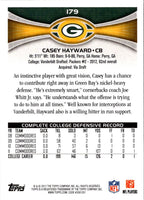 2012 Topps Casey Hayward #179 Rookie