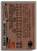 1981 Topps Coca-Cola New York Giants Billy Taylor