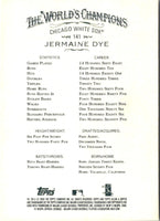 2008 Topps Allen & Ginter Jermaine Dye #141