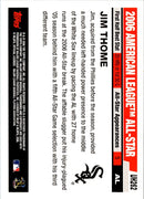 2006 Topps Updates & Highlights Jim Thome