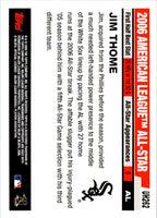 2006 Topps Updates & Highlights Jim Thome #UH262