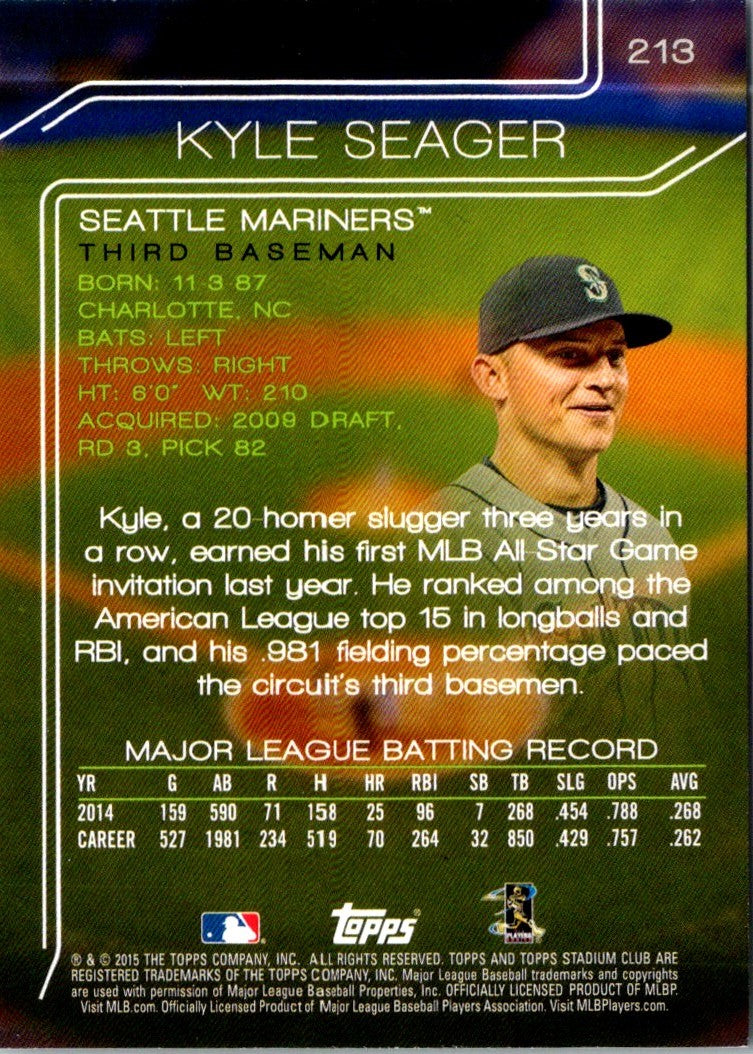 2015 Stadium Club Kyle Seager